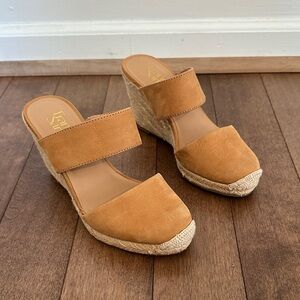 Tan Wedge Sandals